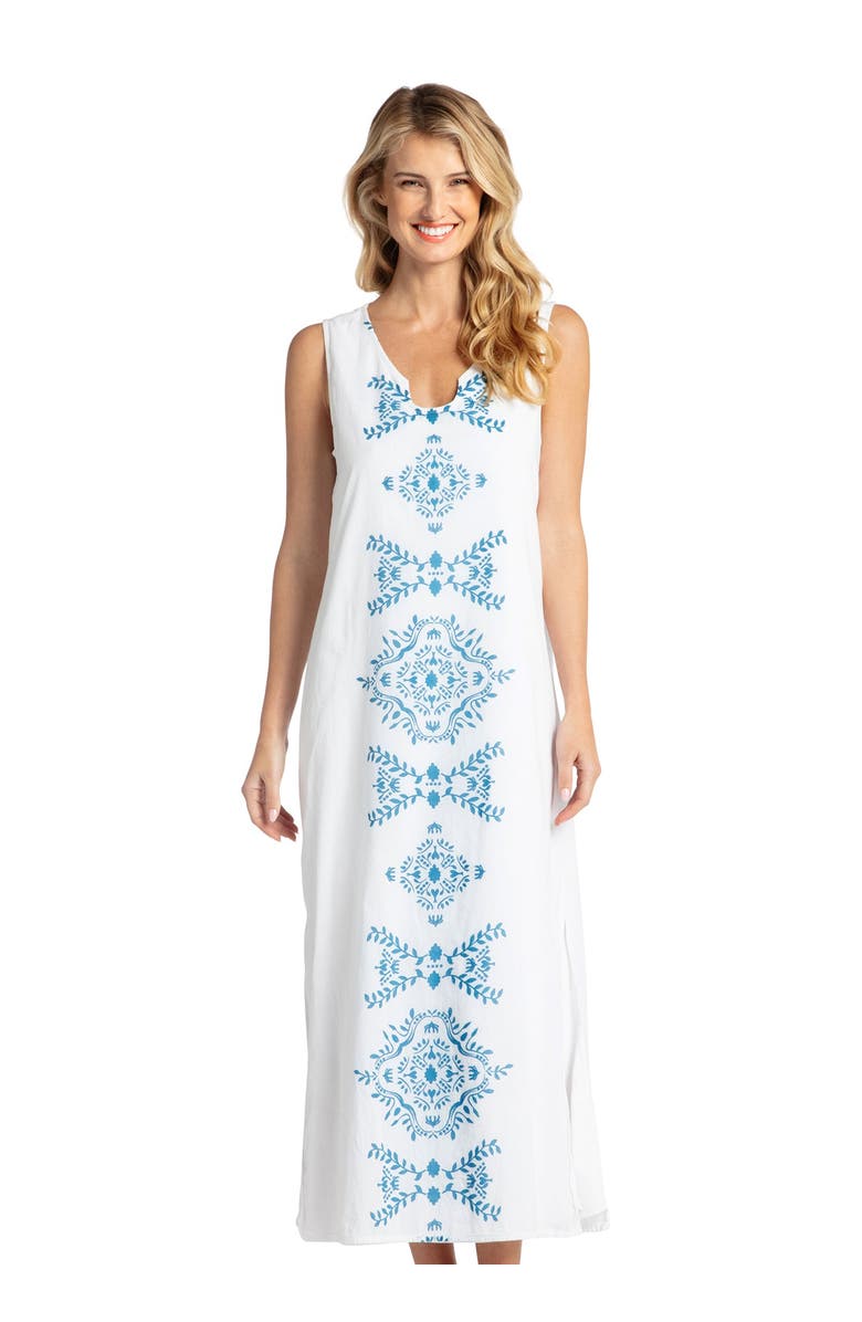 Cabana Life Essential Maxi Dress with Side Slit, Main, color, White
