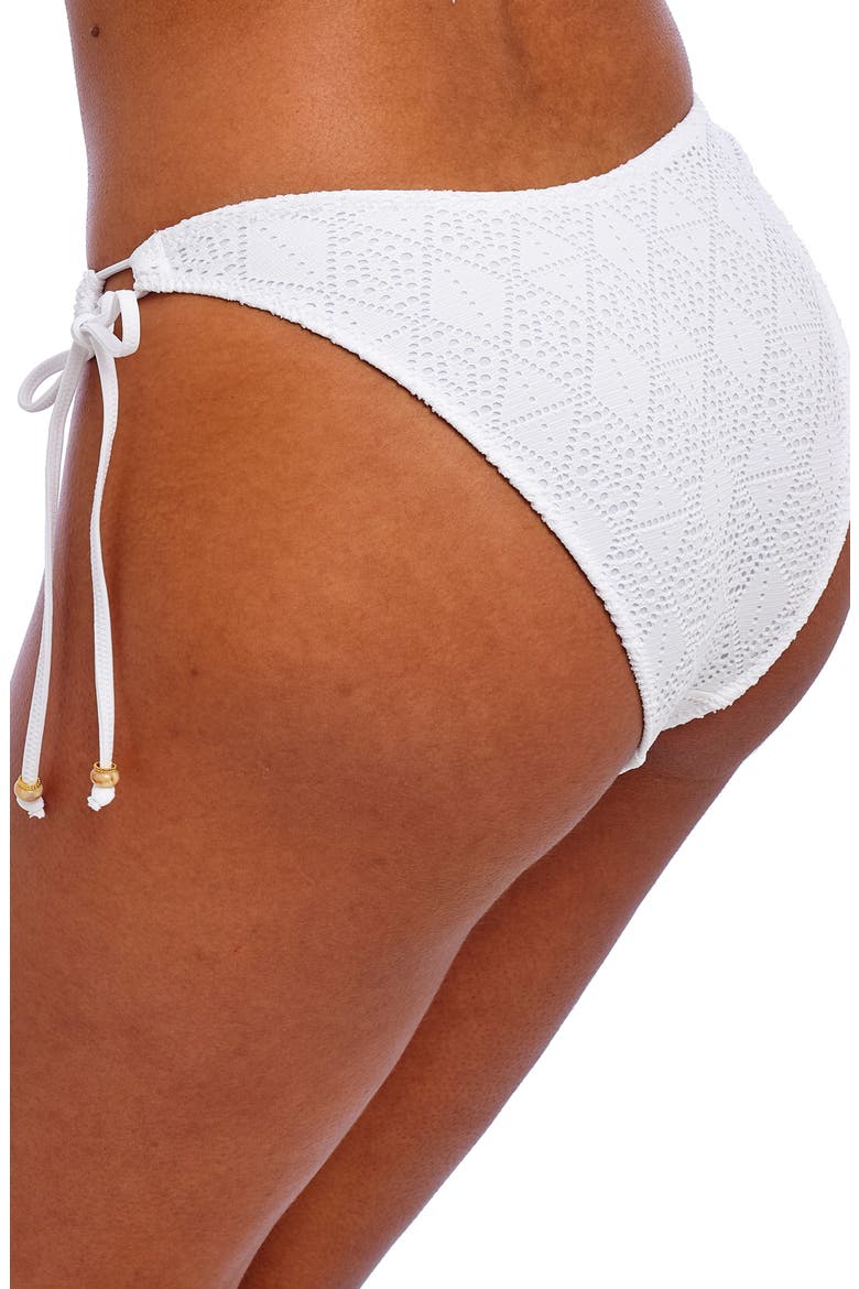 Nomad Nights Tie Side Bikini Bottoms, Alternate, color, WHITE