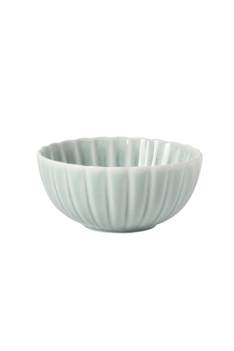Peach Orchard 12 Piece New Bone China Dinnerware Set, Alternate, color, Green