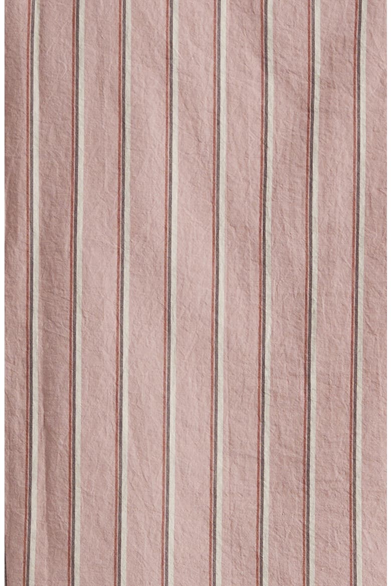 Genova Stripe Cotton Button-Up Shirt, Alternate, color, OLD ROSE