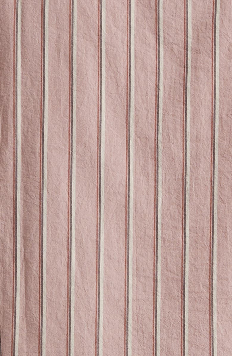 Massimo Alba Genova Stripe Cotton Button-Up Shirt, Alternate, color, Old Rose