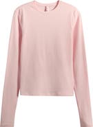 SKIMS Stretch Cotton Jersey Long Sleeve T-Shirt