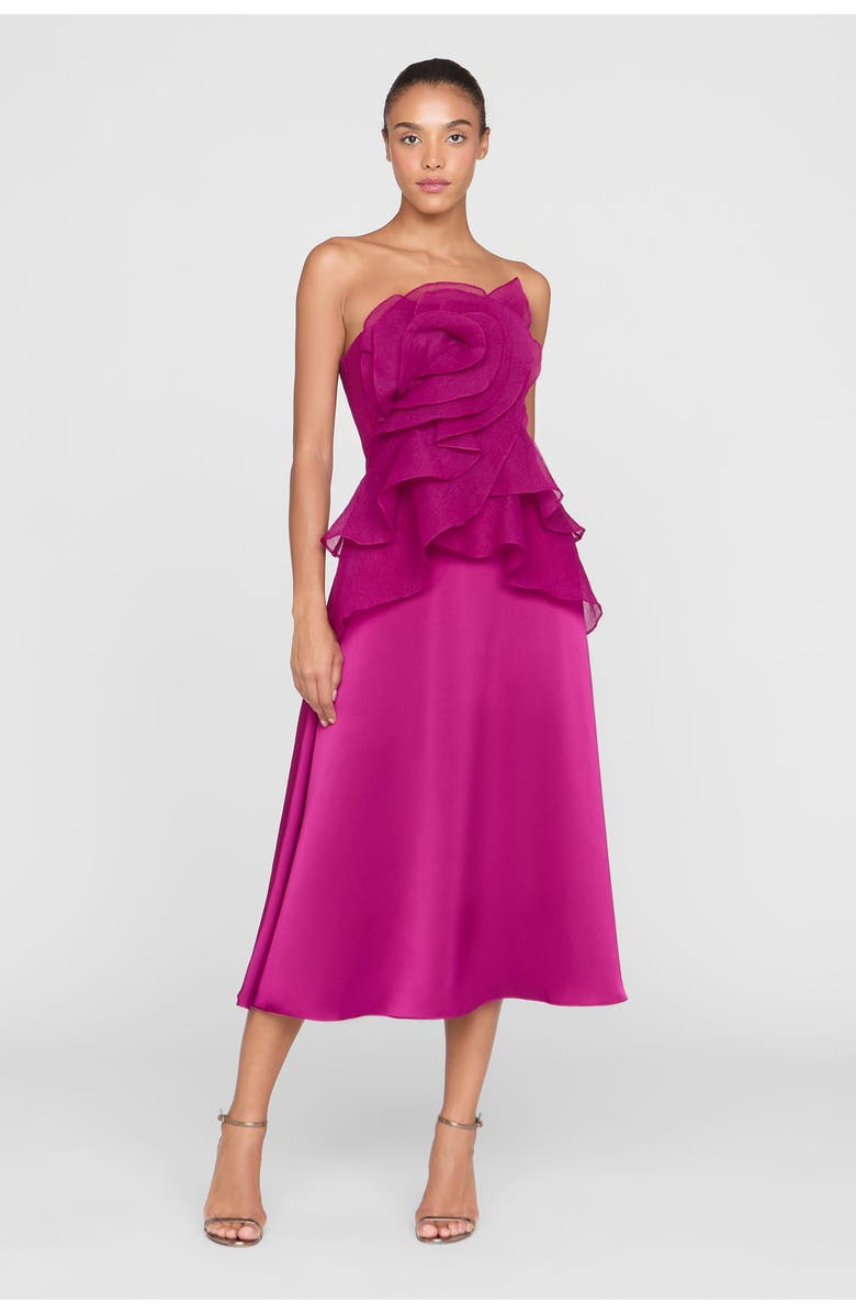 Theia Victoria Draped Rose Cocktail, Alternate, color, Sangria