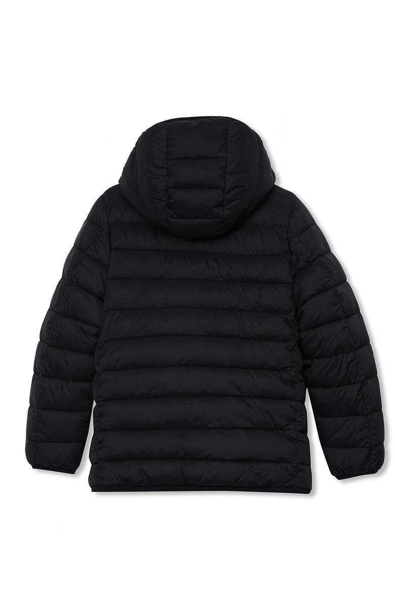 Lands' End Boys Water Resistant Reversible Hooded Jacket, Alternate, color, Black/Smoked Pearl