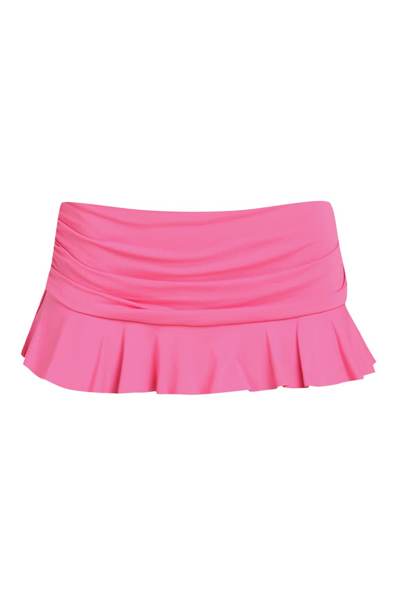 Skirted Bikini Bottoms, Alternate, color, ROSE PINK