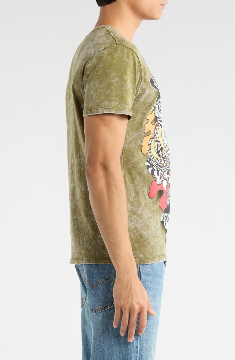 Von Dutch Graphic T-Shirt, Alternate, color, Sphagnum Mineral Wash