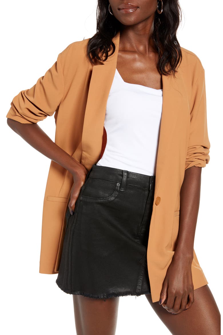 Boyfriend Blazer, Main, color, TAN LION