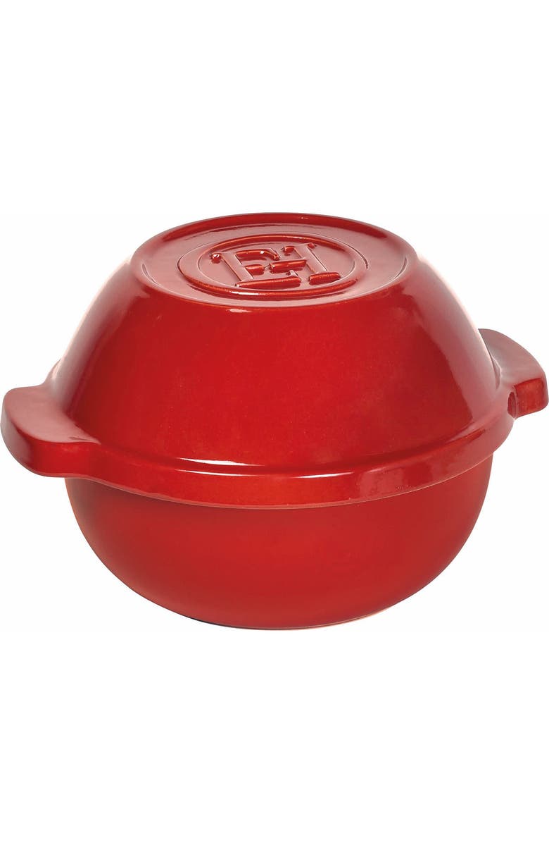 Emile Henry Bread & Potato Pot, Main, color, Burgundy
