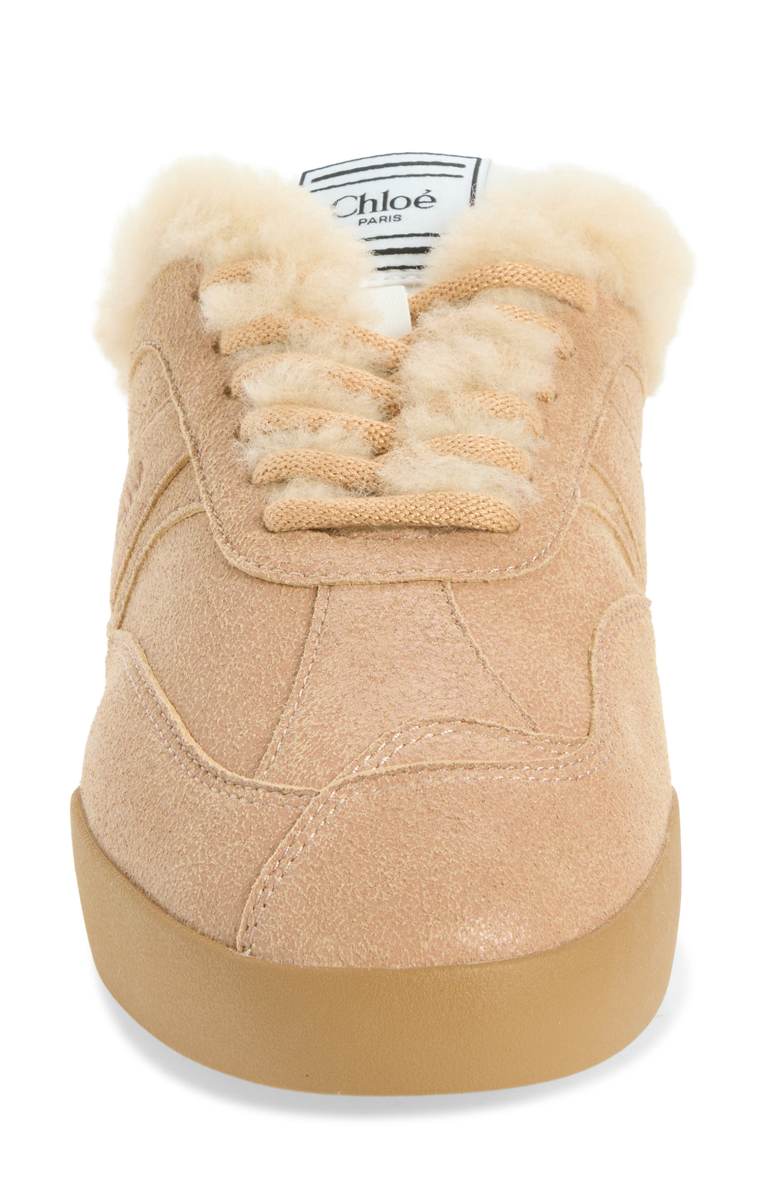 KIck Genuine Shearling Lined Sneaker Mule, Alternate, color, AUTHENTIC BROWN