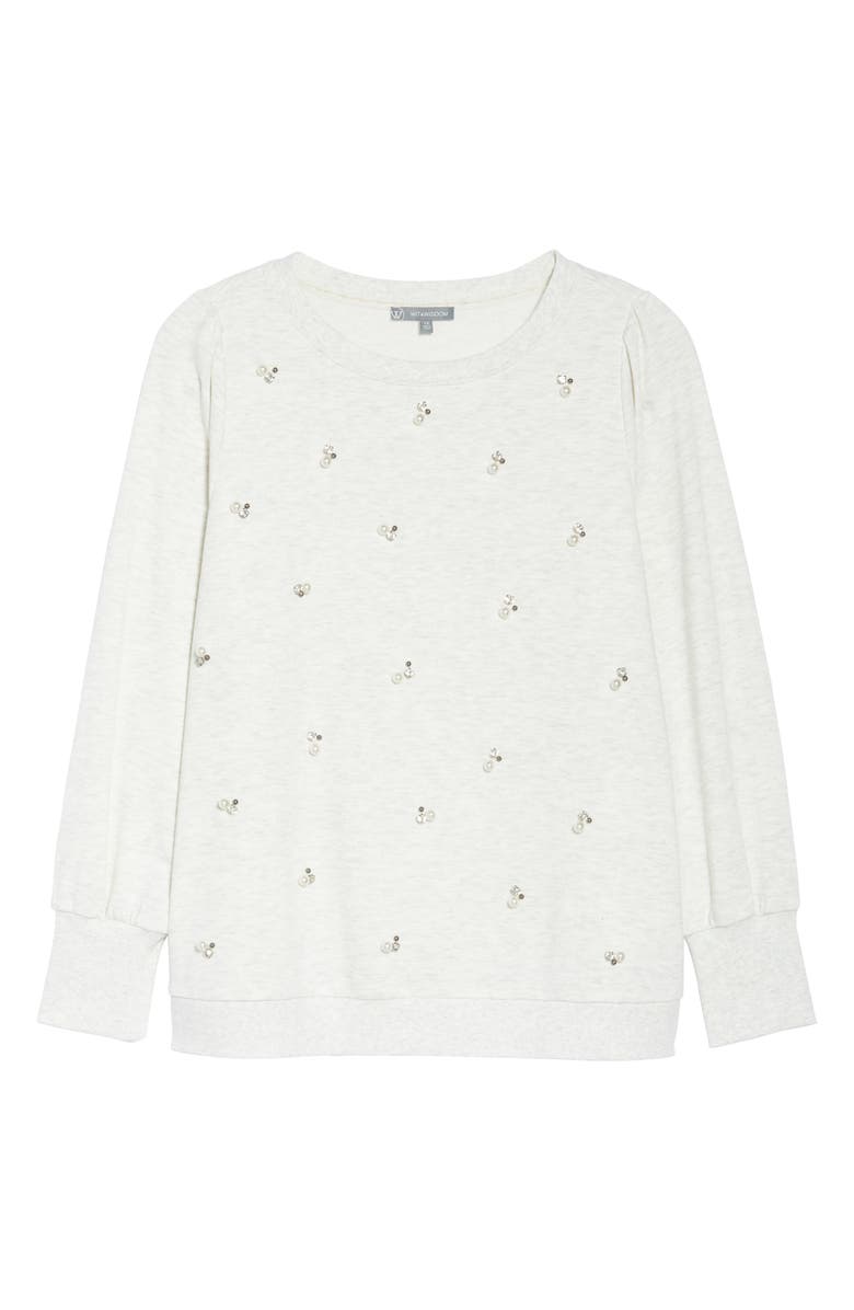 Wit & Wisdom Embellished Sweatshirt, Alternate, color,