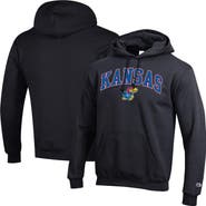 Champion Men's Champion Black Kansas Jayhawks Arch Over Logo Pullover Hoodie