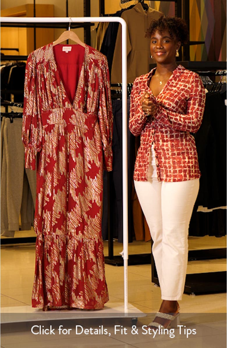 Isa Long Sleeve Maxi Dress, sales video thumbnail