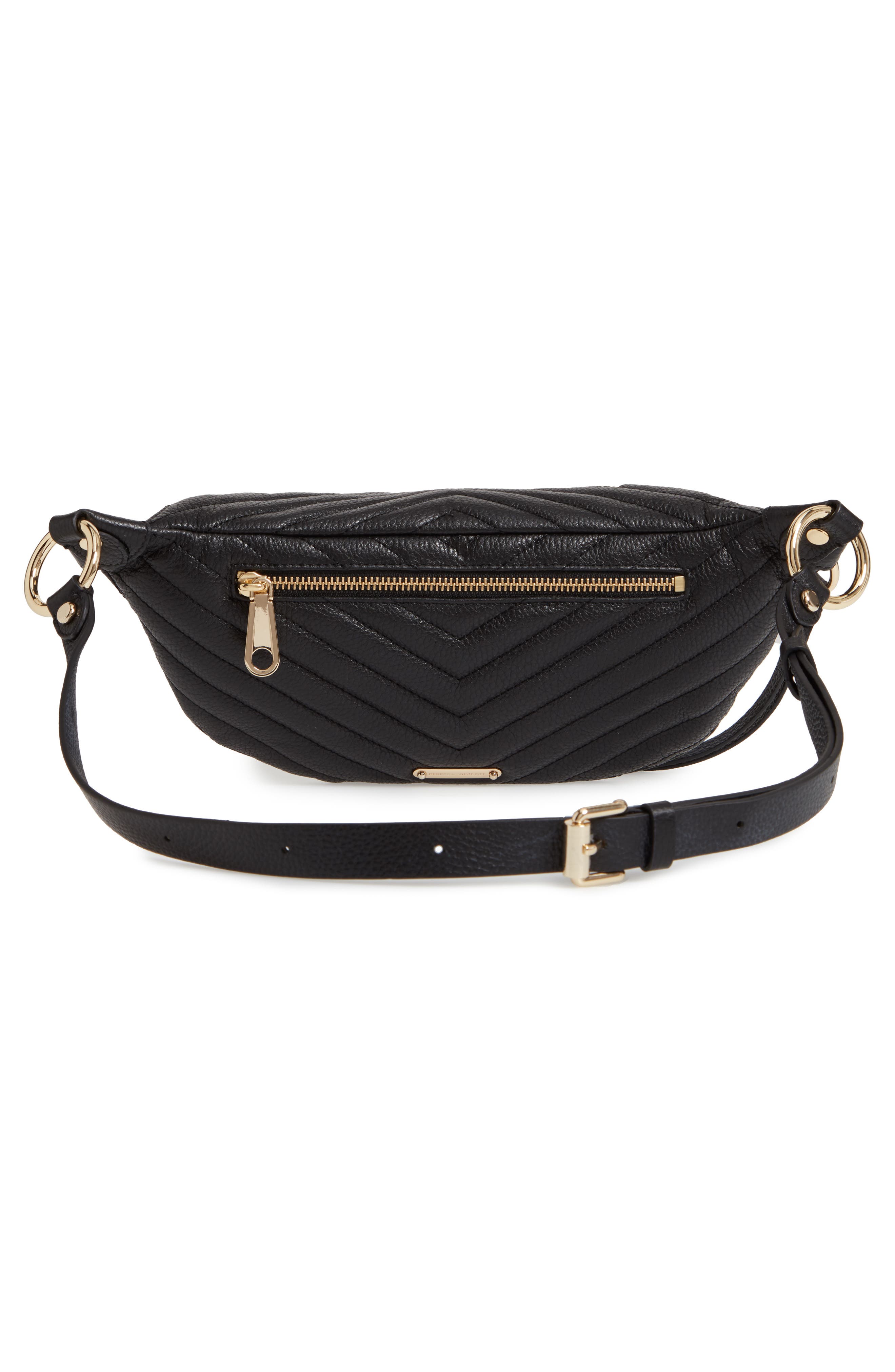 Rebecca Minkoff Edie Leather Belt Bag, Alternate, color, 