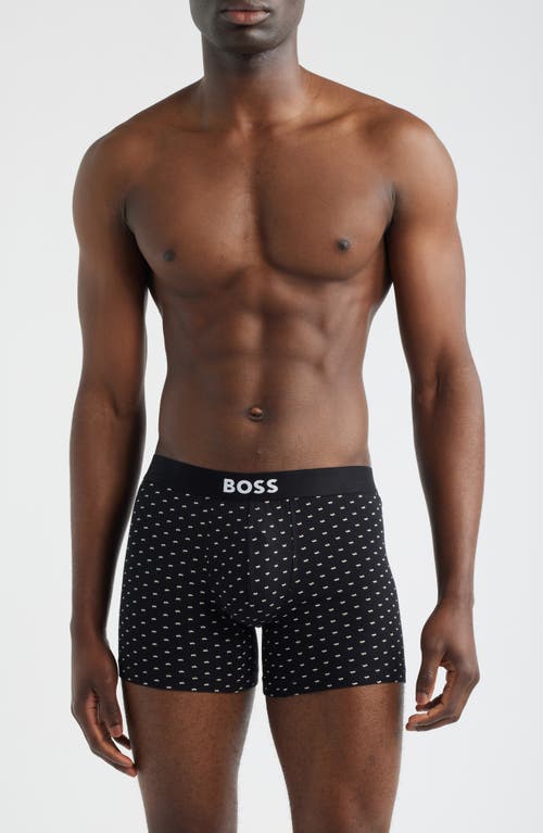 Hugo Boss Boss Assorted 3-pack Stretch Cotton Boxer Briefs In Black