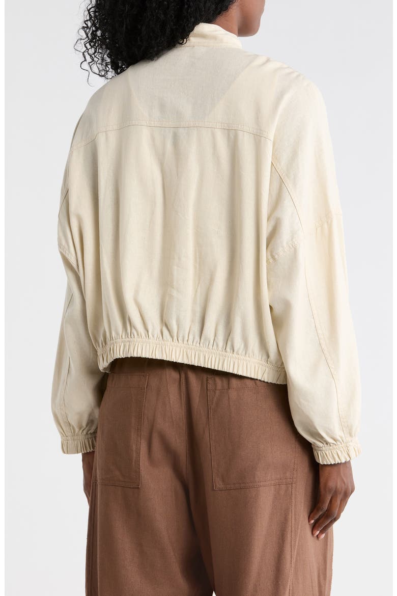 Linen Blend Jacket, Alternate, color, NATURAL