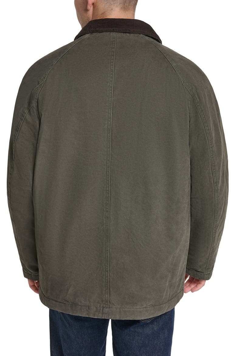 Cotton Canvas Field Jacket with Corduroy Collar, Alternate, color, OLIVE