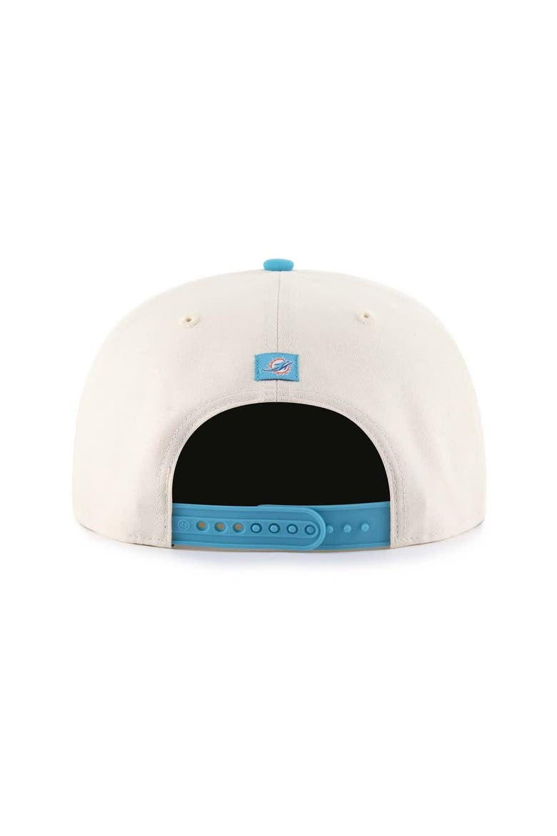 Men's '47  Natural Miami Dolphins Payson Captain Adjustable Hat, Alternate, color, Natural