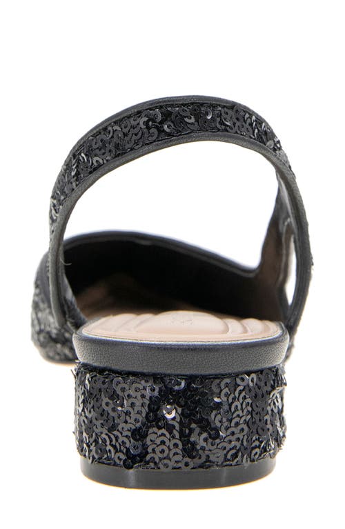 Bcbgeneration Tillie 3 Slingback Cap Toe Pump In Black Sequins/black