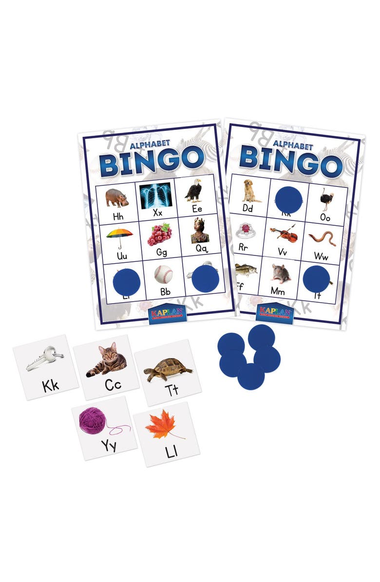 Kaplan Early Learning Company Alphabet Bingo Game, Main, color, Blue
