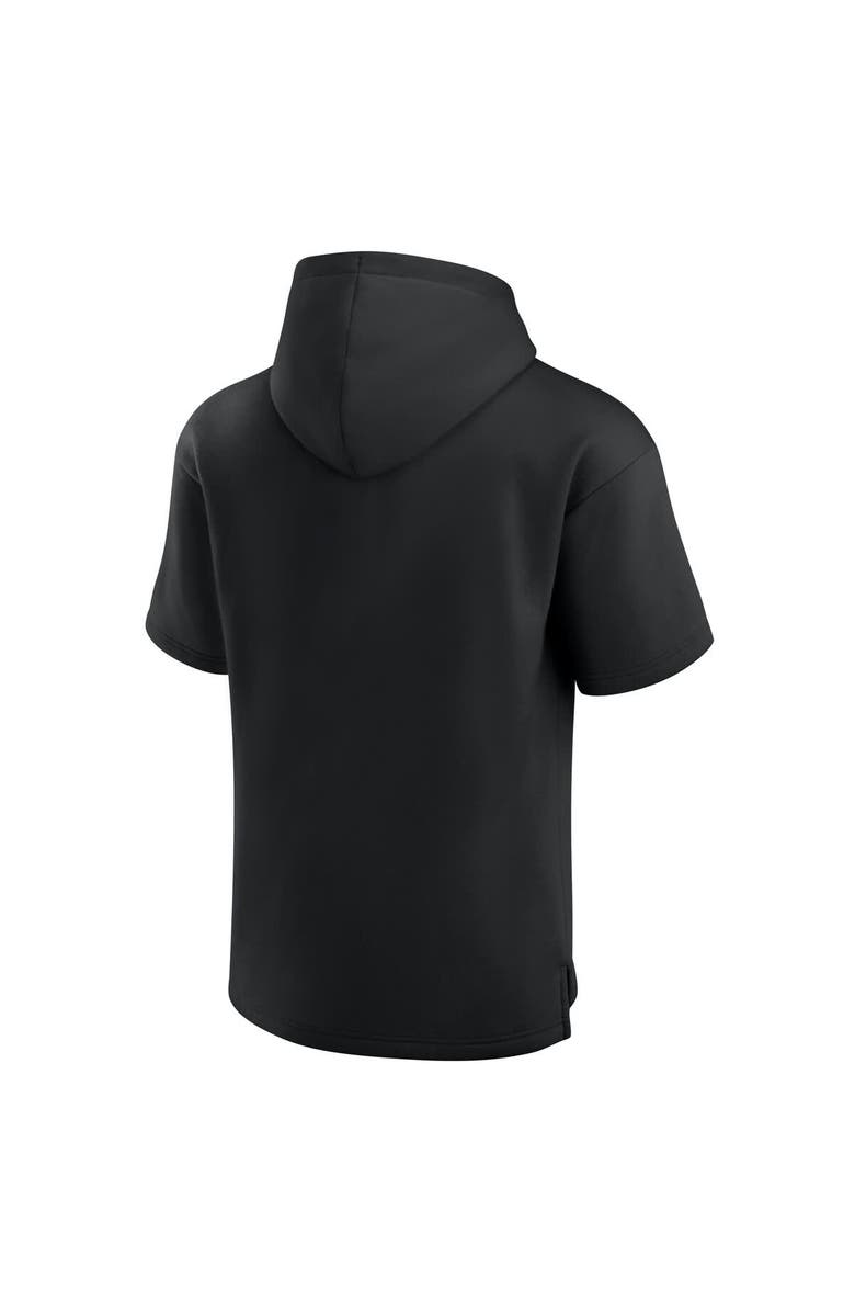 FANATICS Unisex Fanatics  Black Cleveland Browns Elements Ready Short Sleeve Pullover Hoodie, Alternate, color, 