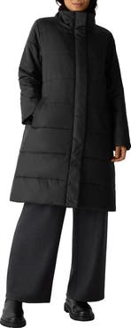 Eileen Fisher Stand Collar Puffer Jacket