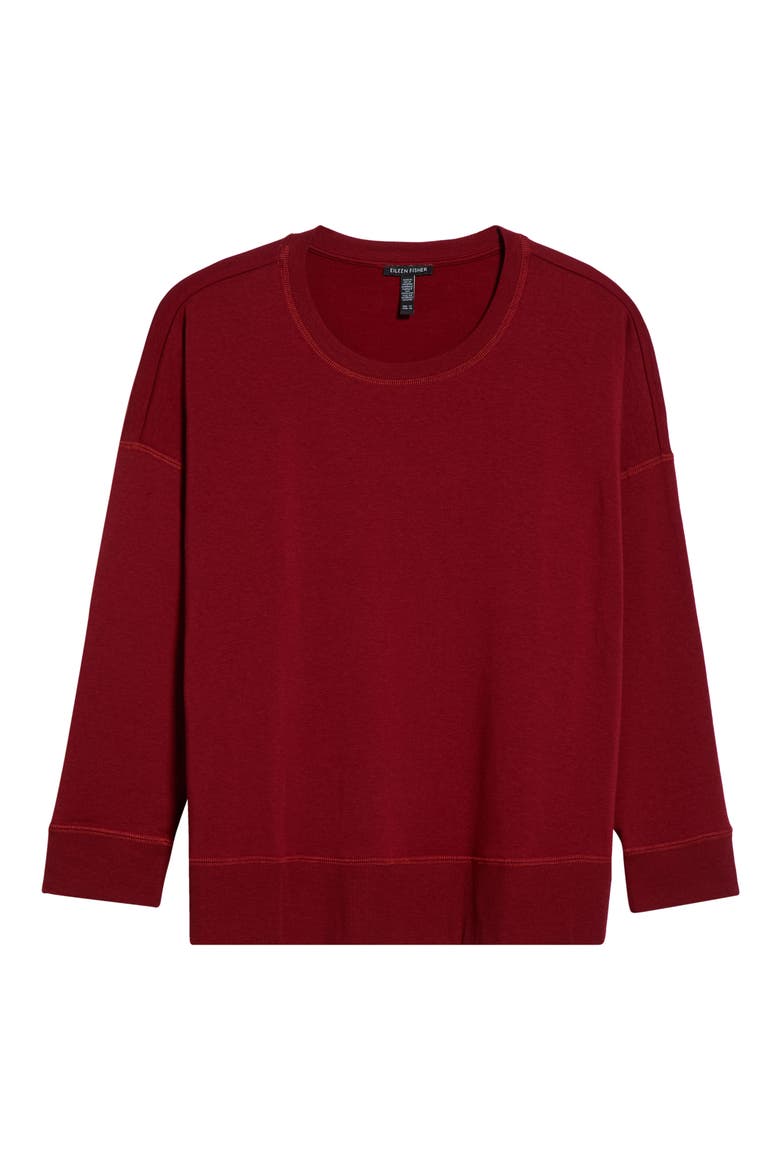 Crewneck Top, Main, color, SUNDRIED TOMATO