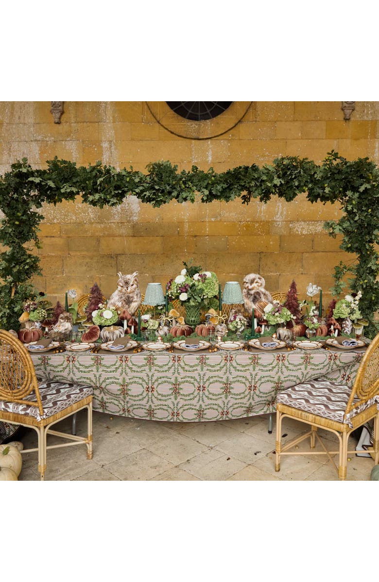 Mrs. Alice Lotus Ruffle Lampshade, Alternate, color, Olive