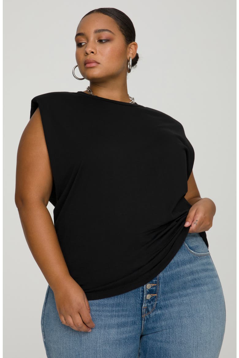 Strong Shoulder Tank Top, Alternate, color, BLACK001