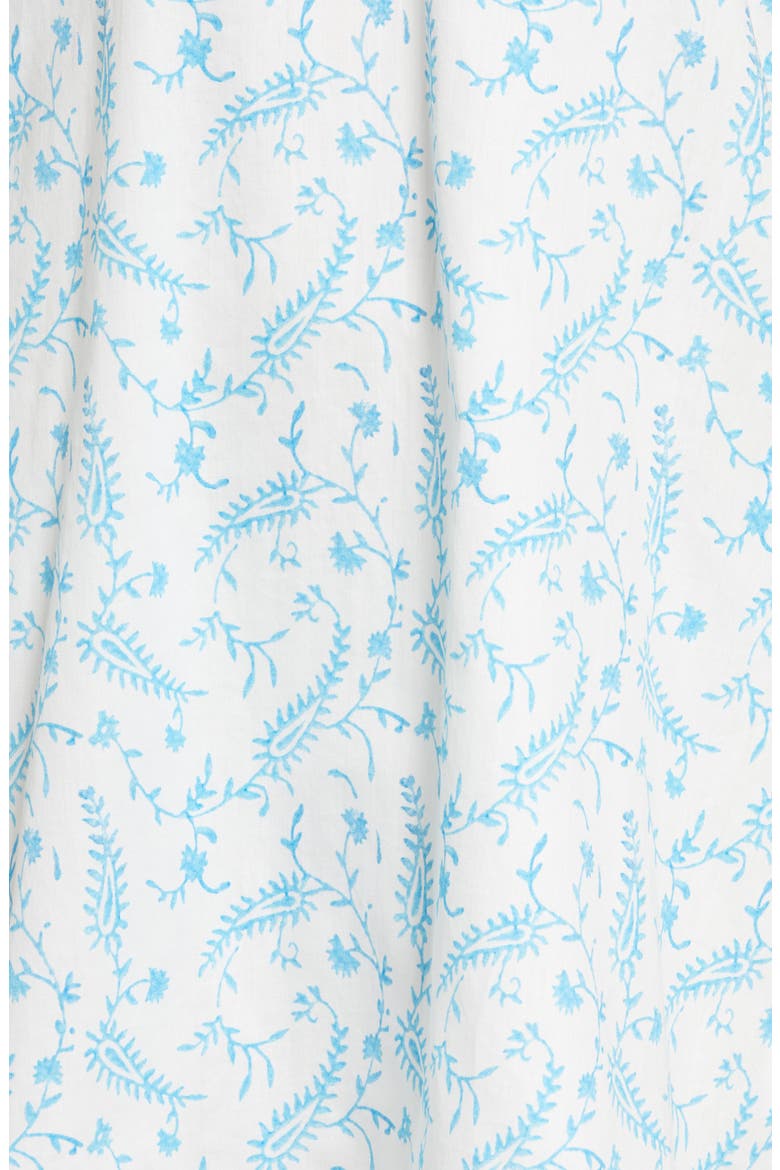 Lea Print Organic Cotton Chemise, Alternate, color, DELICATE FLORAL BLOCK PRINT