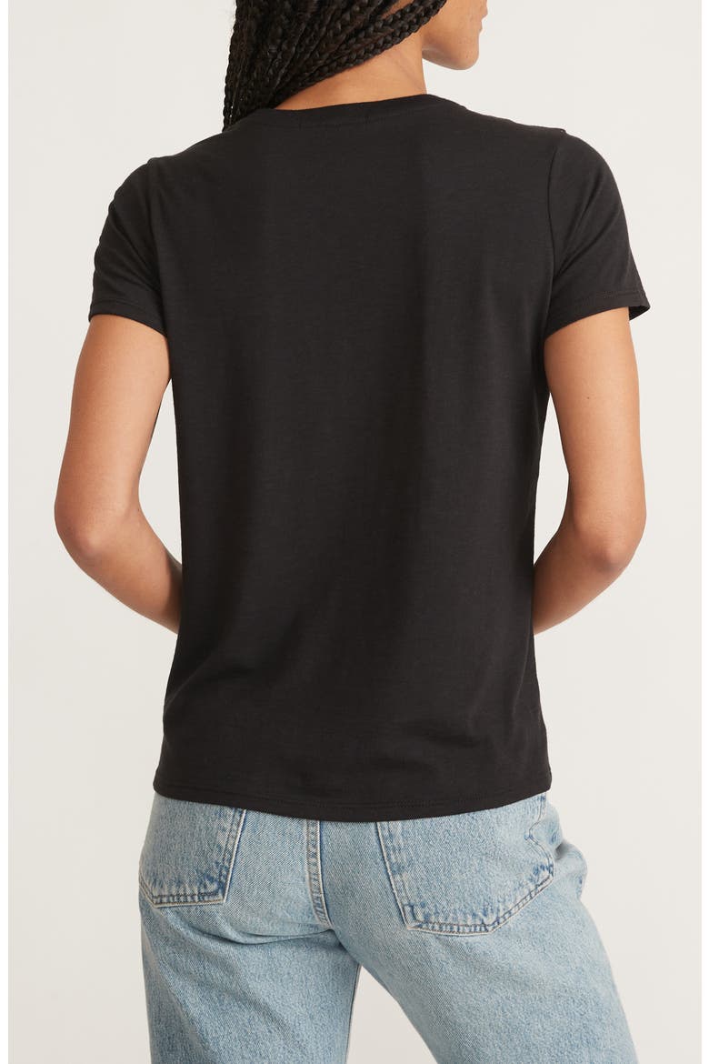 Easy Cotton T-Shirt, Alternate, color, FADED BLACK