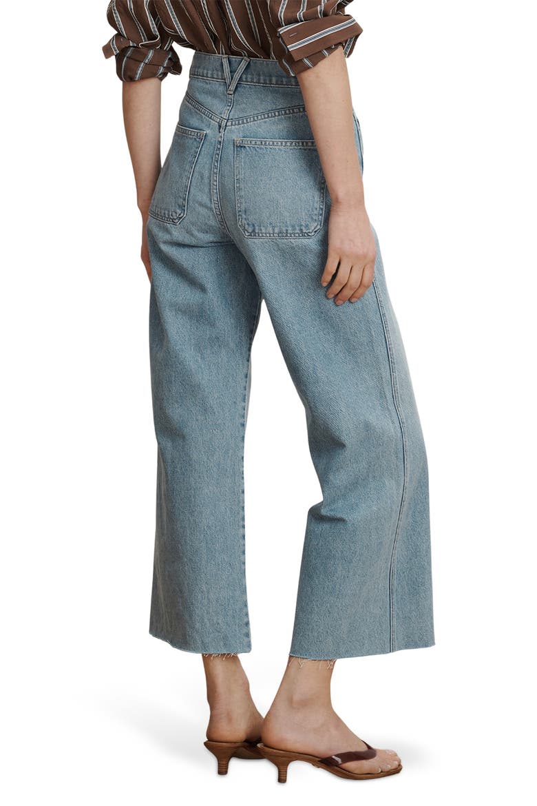 Taylor High Waist Crop Wide Leg Jeans, Alternate, color, BIG SPLASH