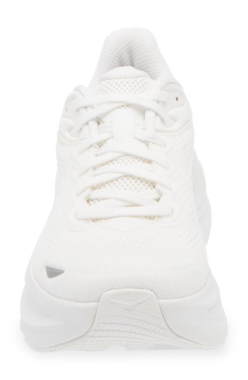 Hoka M Bondi 9 Synthetic Fabric Sneakers In White