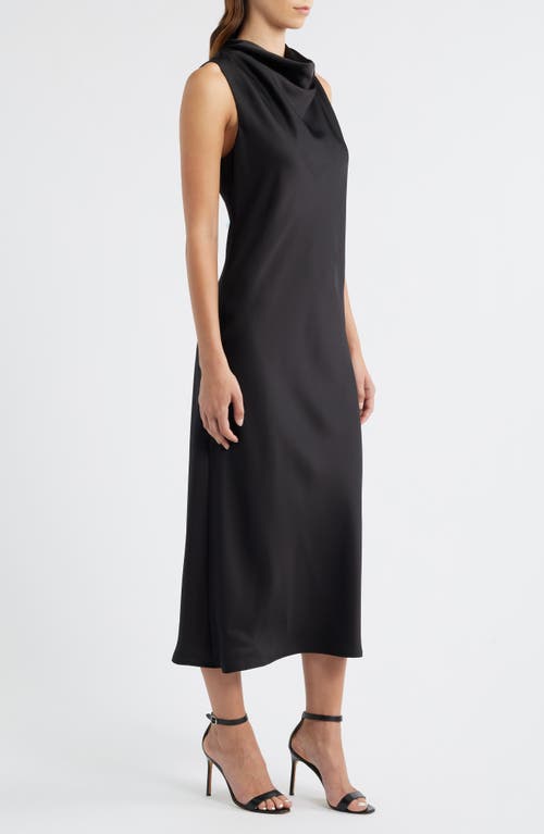 Sam Edelman Cowl Neck Maxi Dress In Black