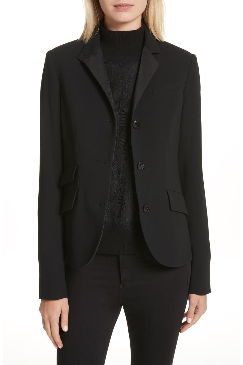Slade Wool Blazer, Main, color, BLK