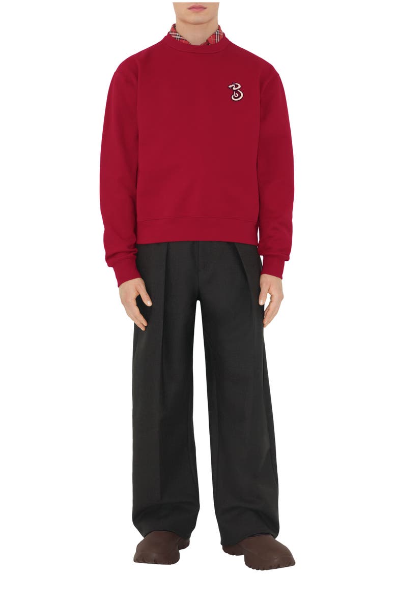 Burberry B Snake Cotton Sweatshirt, Main, color,