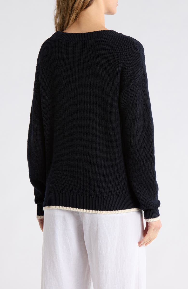 Bobeau Bon Voyage Cotton Sweater, Alternate, color,