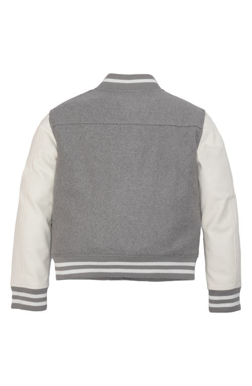 X-ray Xray Kids' Varsity Bomber Jacket In Gray