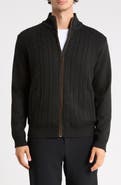 TOM BAINE Full Zip Sweater