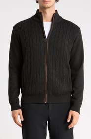 TOM BAINE Full Zip Sweater