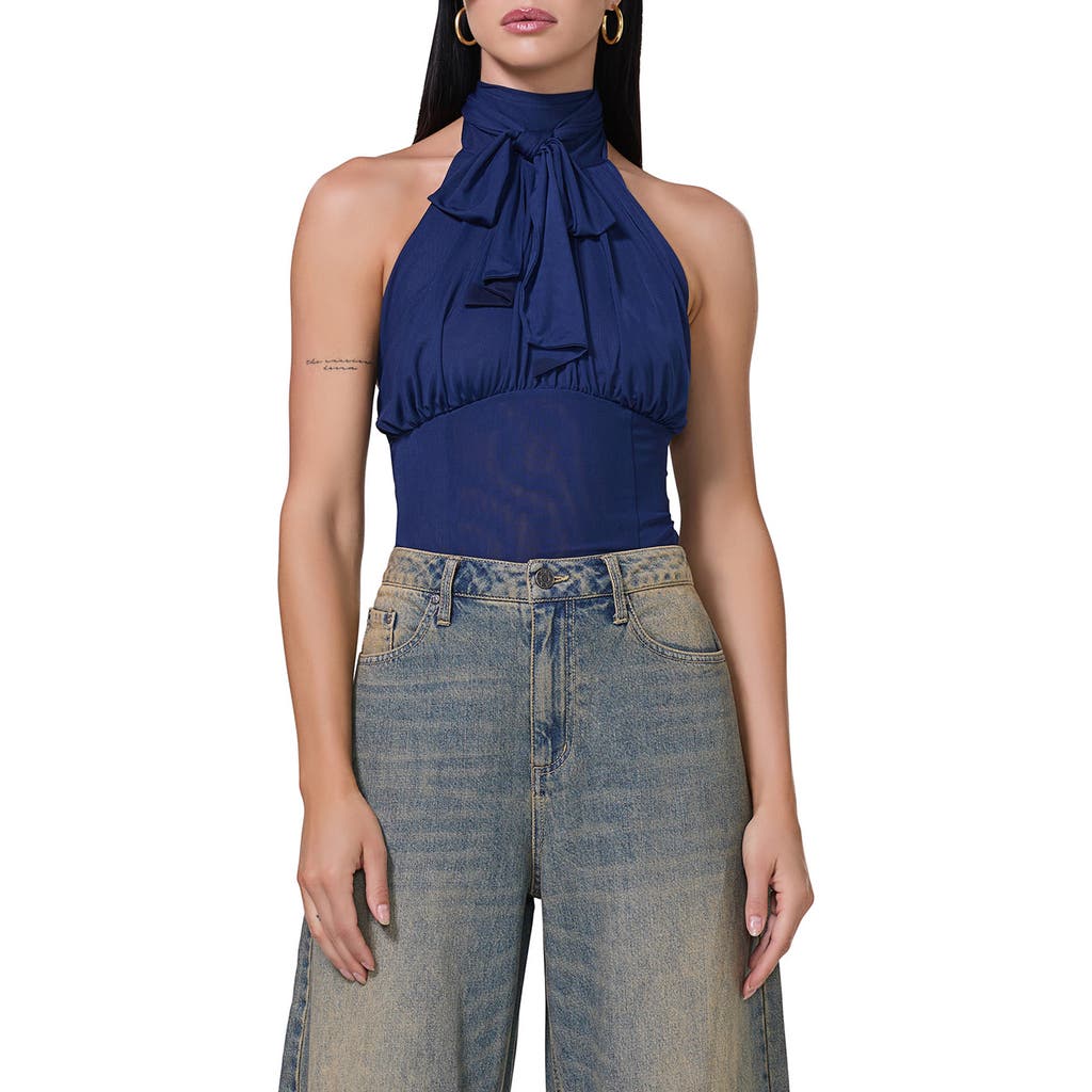 AFRM AFRM LUNE TIE NECK HALTER TOP