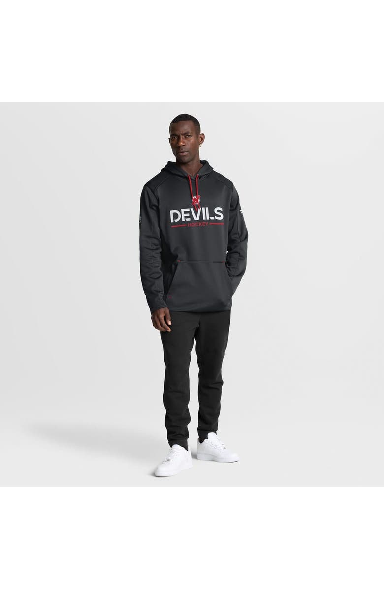 FANATICS Men
s Fanatics Black New Jersey Devils Authentic Pro Rink Hoodie, Alternate, color, Black