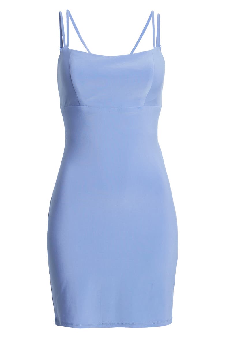 Strappy Back Mini Dress, Alternate, color, PERI
