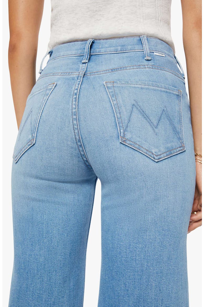The Hustler Roller Sneak High Waist Wide Leg Jeans, Alternate, color, ROOM SERVICE