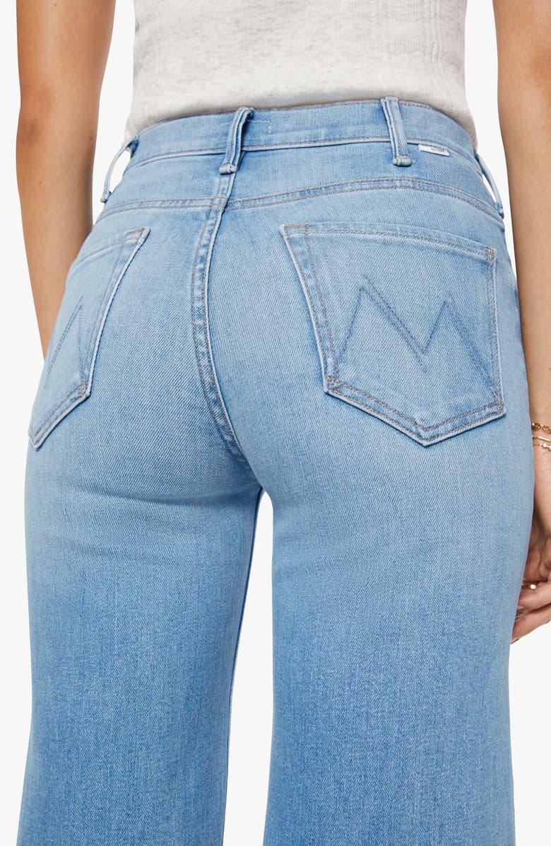 MOTHER The Hustler Roller Sneak High Waist Wide Leg Jeans, Alternate, color, Room Service
