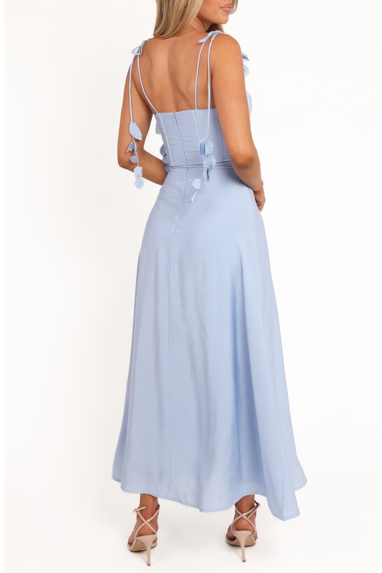 Della Seamed Bodice Midi Dress, Alternate, color, PALE BLUE