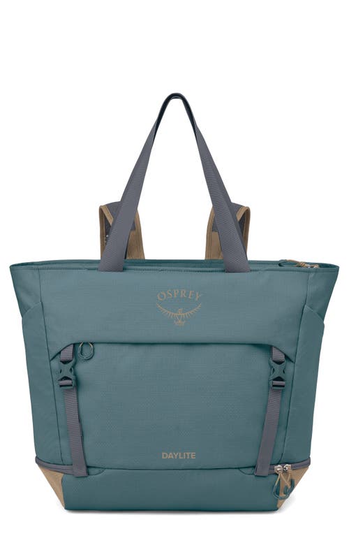 Osprey Daylite Large Tote Pack In Cascade Blue/latte Brown