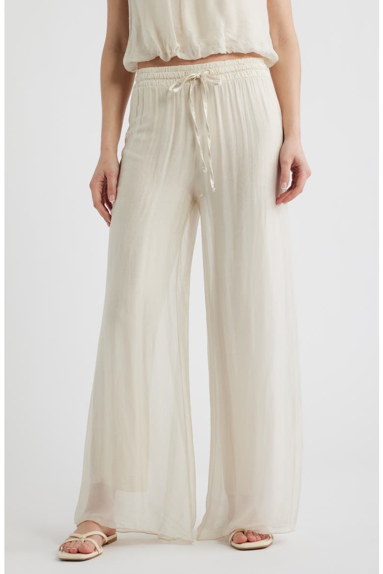 Strada Wide Leg Drawstring Pants, Main, color, ECRU