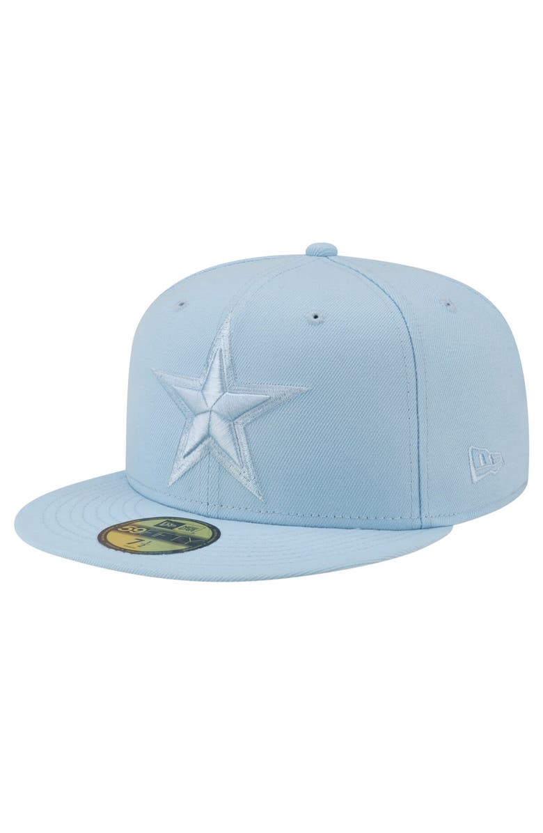 New Era Men's  New Era Light Blue Dallas Cowboys Color Pack 59FIFTY Fitted Hat, Main, color, 