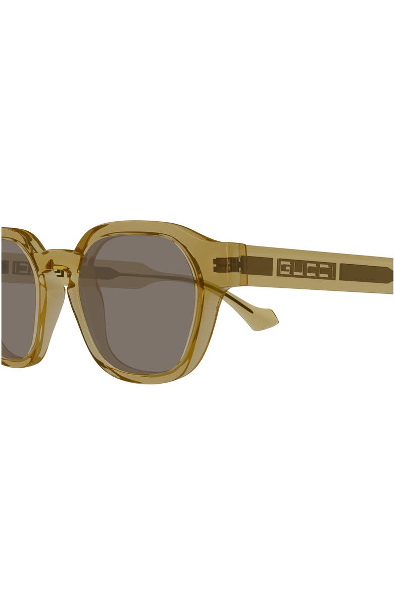 Gucci 50mm Panthos Sunglasses, Alternate, color, 