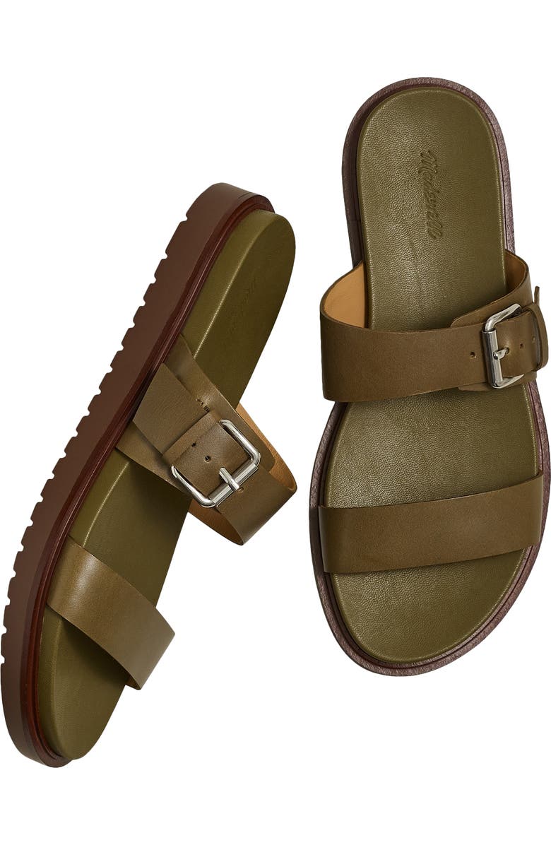 Madewell Maximillian Two Strap Sandal, Alternate, color, Olive Tree